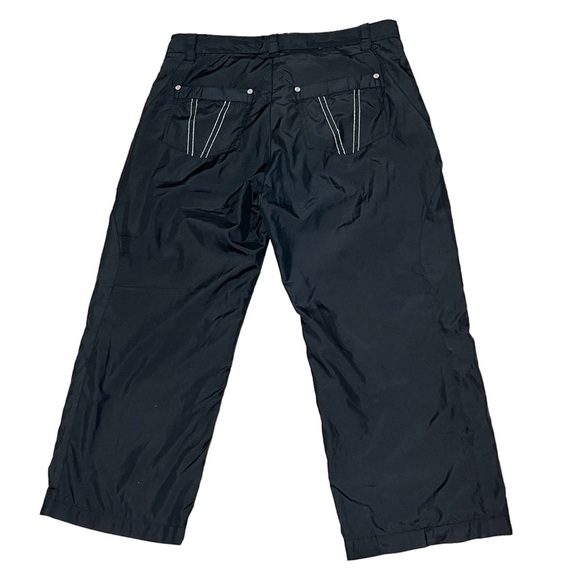 Sunice Black Weather Straight Leg Capri Polyester Crop Pants Size L - Picture 2 of 10